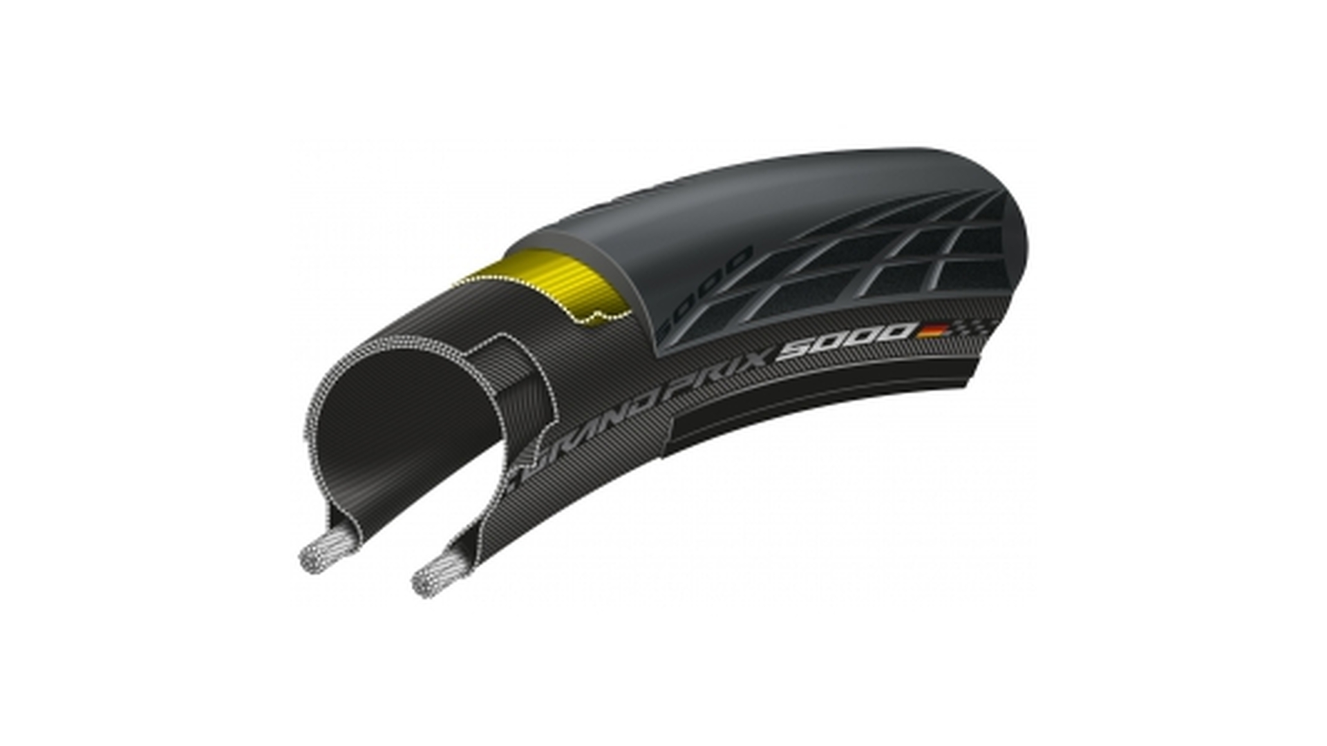 Main image of Continental Continental GP5000 Road Race Clincher (Folding) in Black 700 x 25c