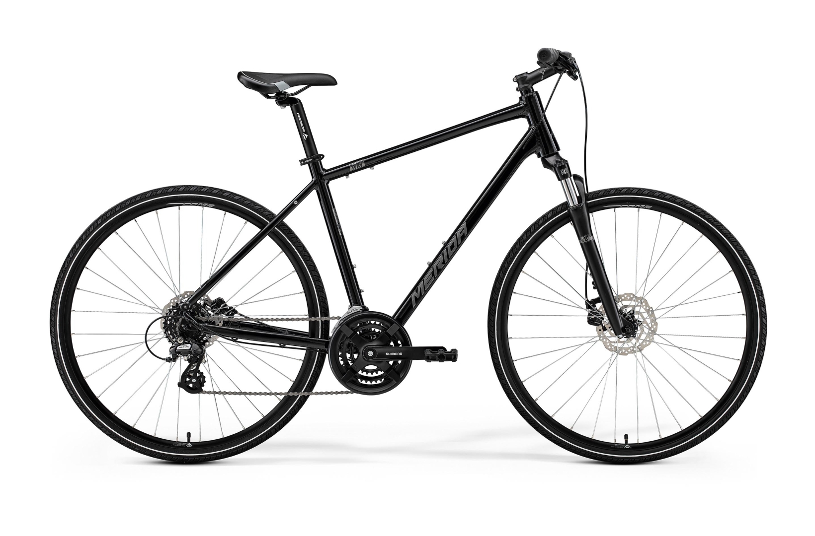 Main image of Merida Crossway 10 - Black/Silver - MY25