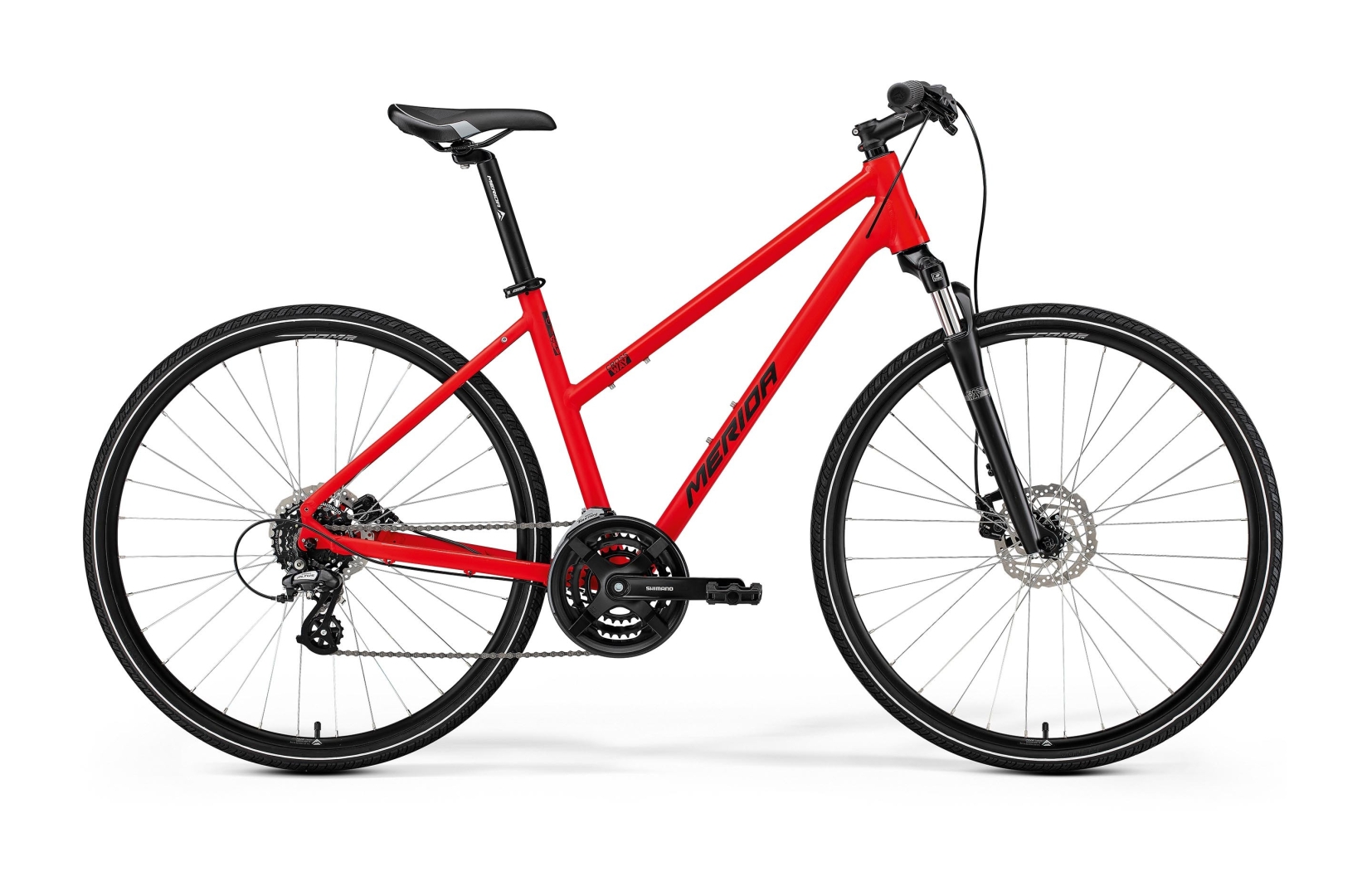 Main image of Merida Crossway 10 Women's - Red/Black - MY25