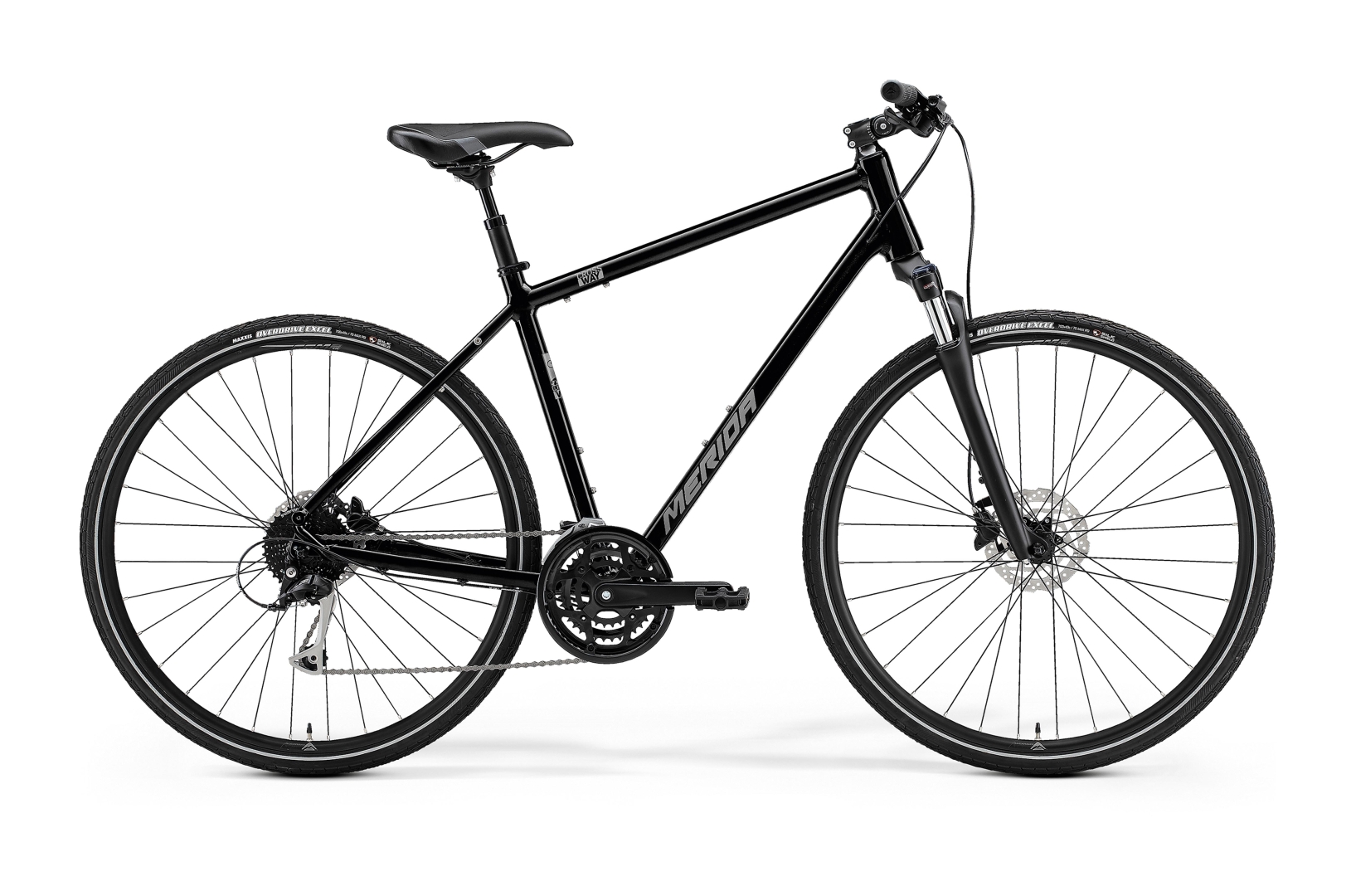 Main image of Merida Crossway 100 - Black/Silver - MY23