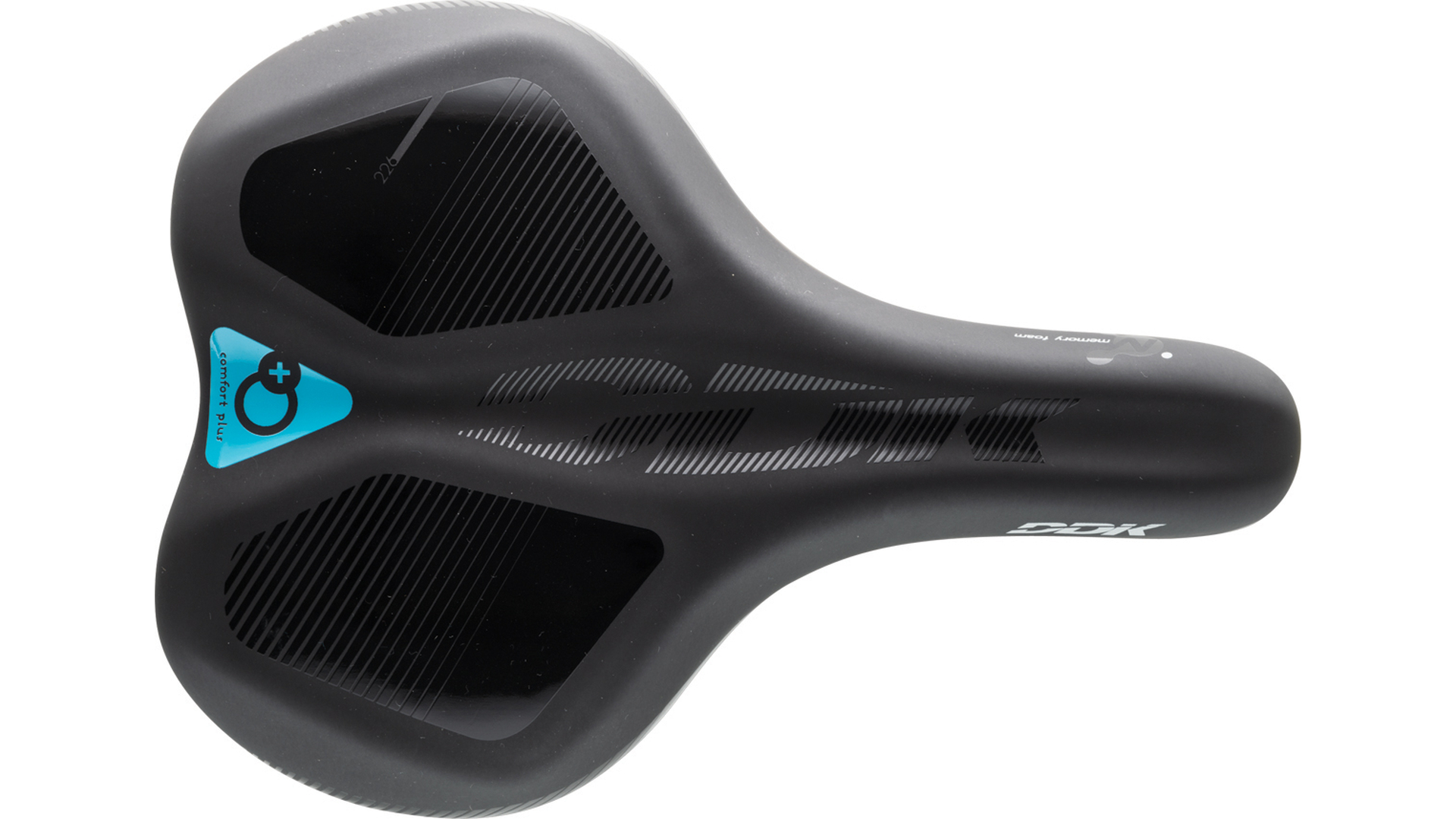 Main image of DDK Saddles DDK D-123MF - Comfort Plus Unisex City/Trekking Saddle in Black