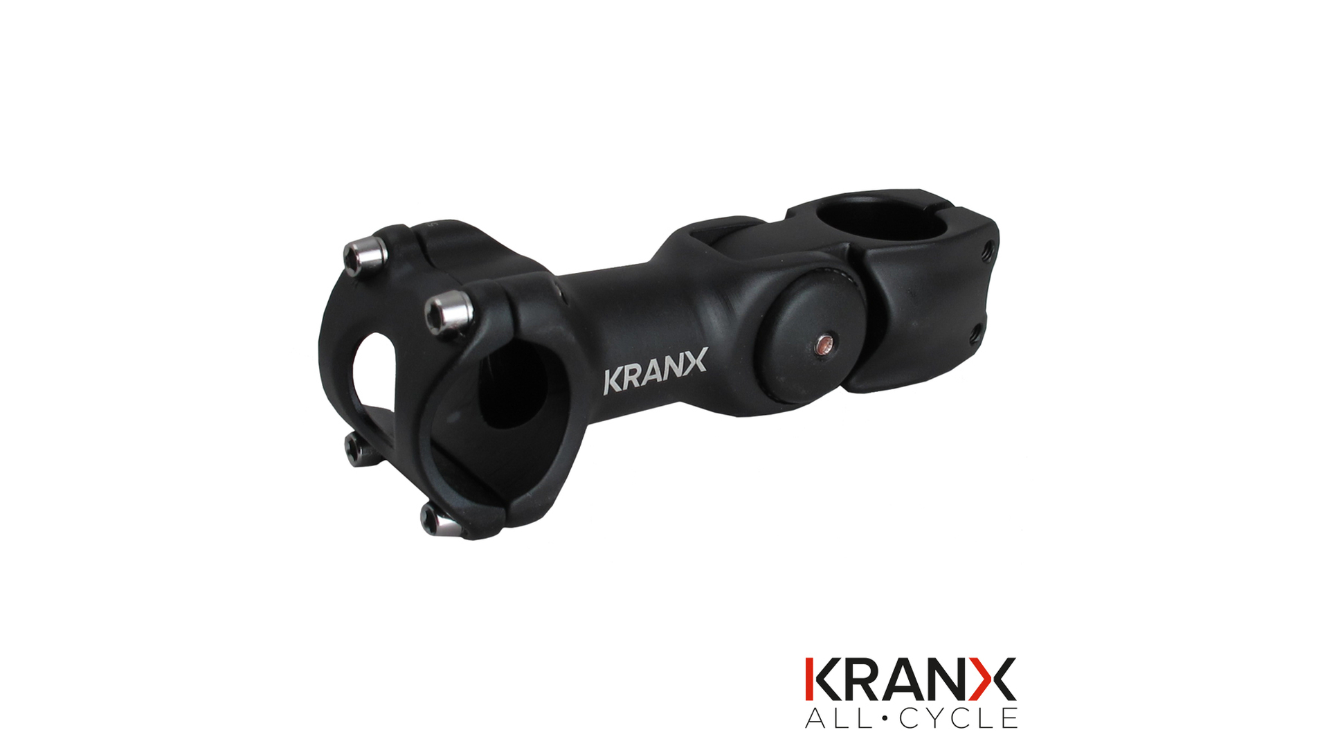 Main image of KranX KranX 31.8mm Alloy Adjustable A/Head Stem in Black. Size: 110mm