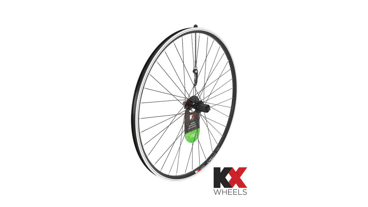 Main image of KranX KX Hybrid 700C Doublewall Q/R Cassette Wheel Rim Brake (Rear)