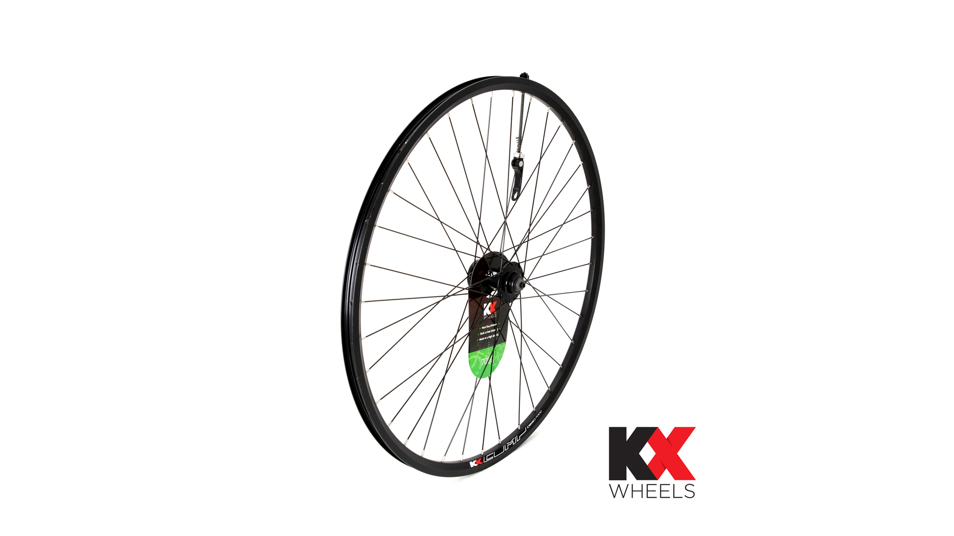 Main image of KranX KX Hybrid 700C Doublewall Q/R Wheel Disc Brake in Black (Front)