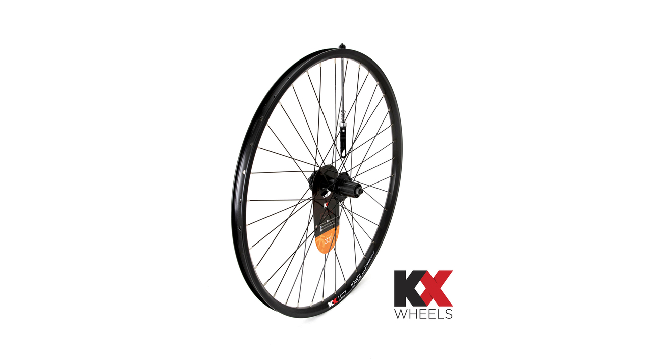 Main image of KranX KX MTB 27.5" 650B Doublewall Q/R Cassette Wheel Disc Brake in Black (Rear)