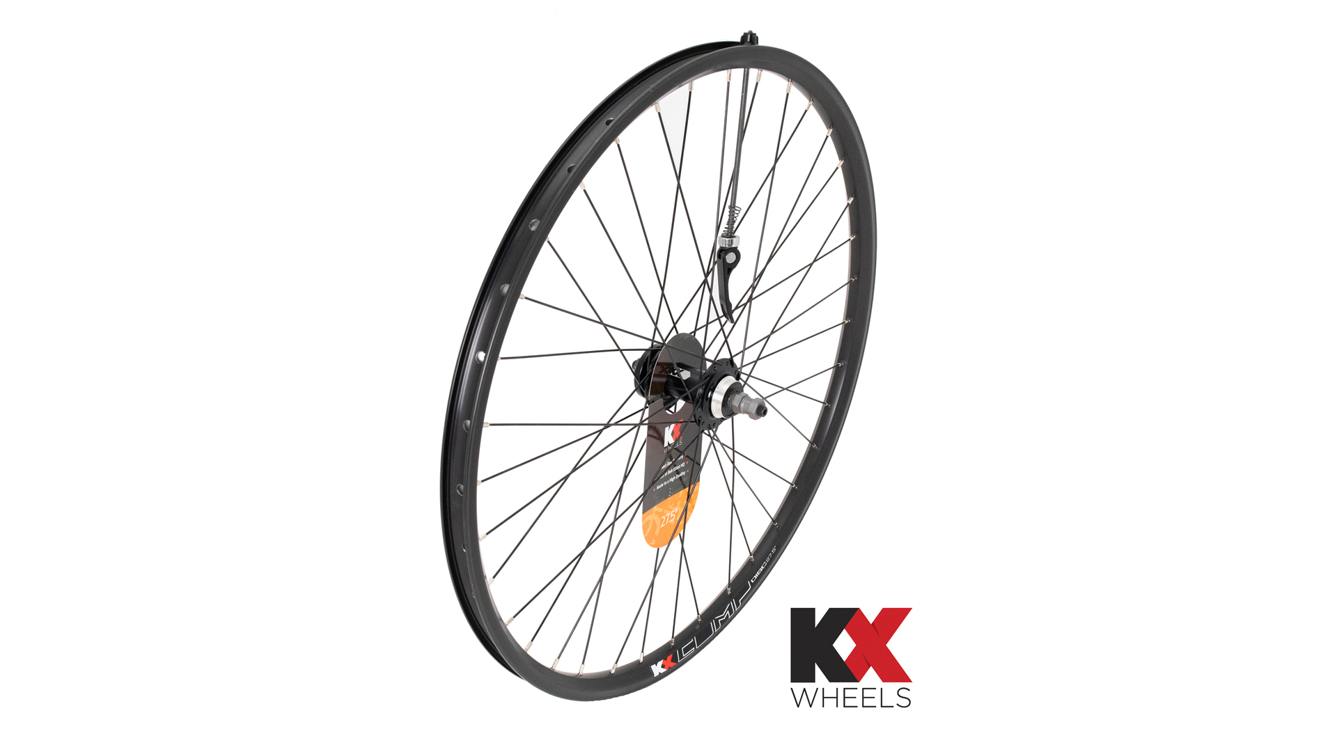 Main image of KranX KX MTB 27.5" 650B Doublewall Q/R Screw On Wheel Disc Brake in Black (Rear)