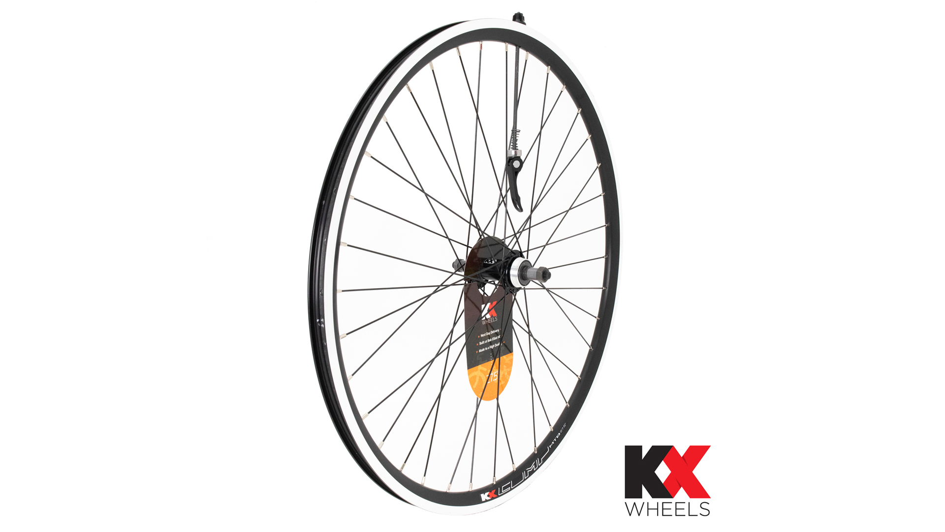 Main image of KranX KX MTB 27.5" 650B Doublewall Q/R Screw On Wheel Rim Brake in Black (Rear)