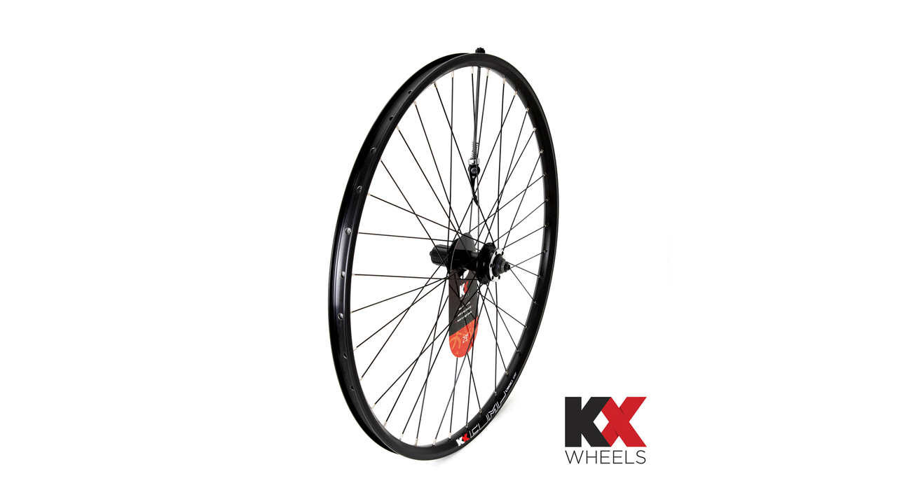 Main image of KranX KX MTB 29" 29er Doublewall Q/R Cassette Wheel Disc Brake in Black (Rear)