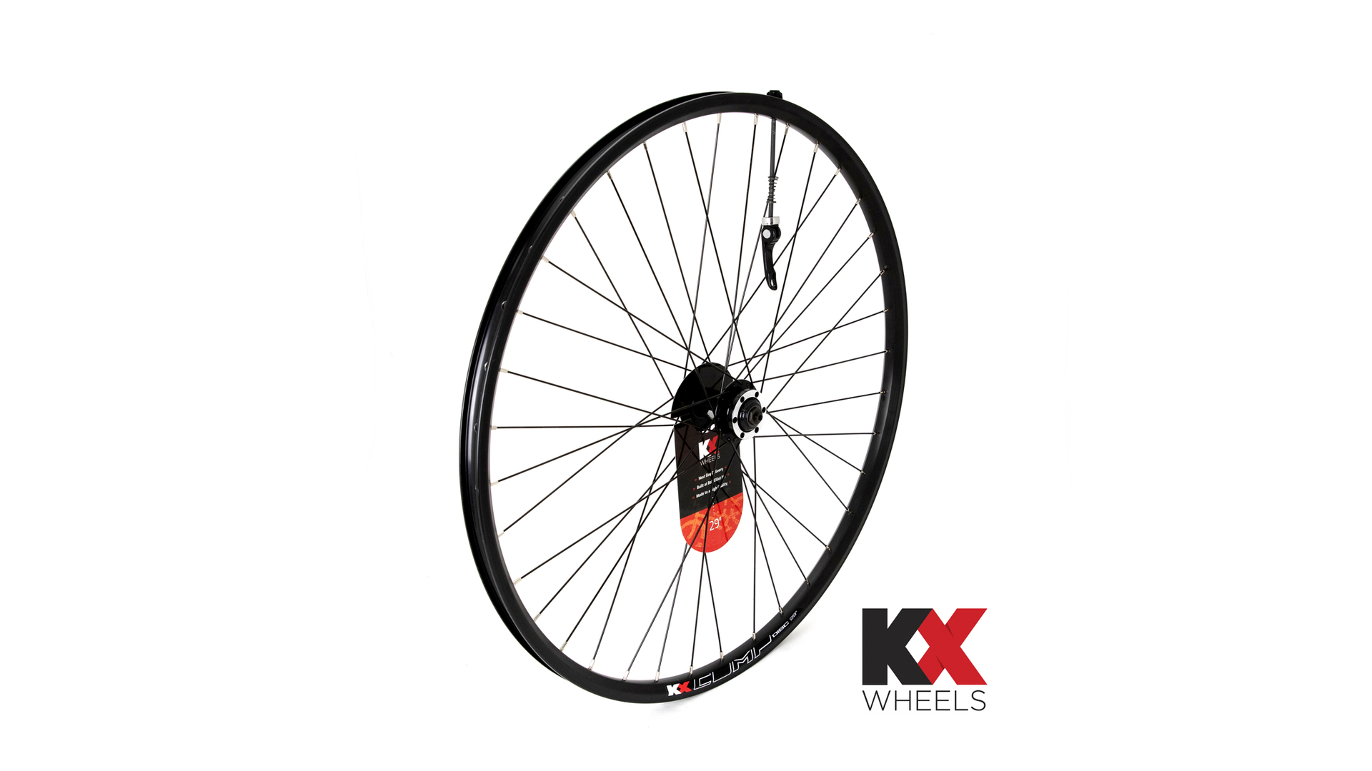 Main image of KranX KX MTB 29" 29er Doublewall Q/R Wheel Disc Brake in Black (Front)