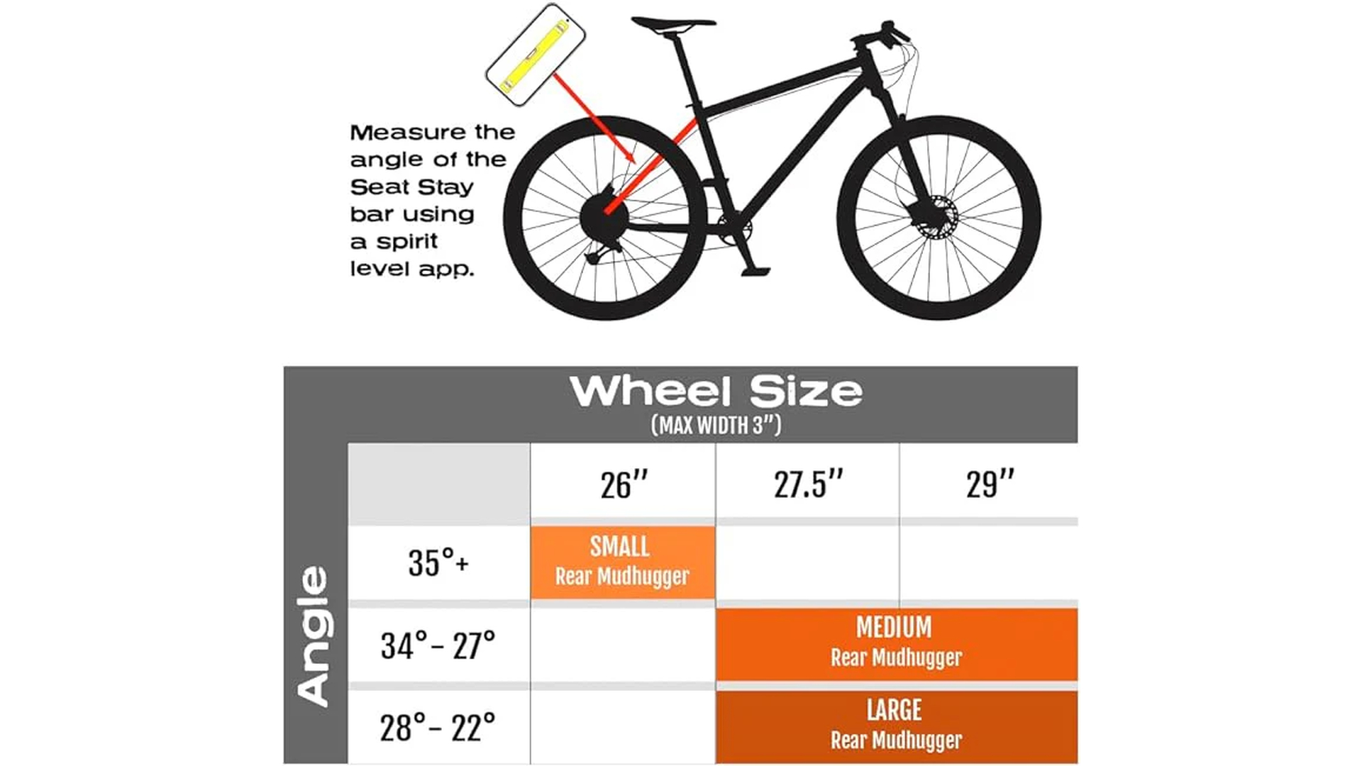 Main image of MudHugger MK2 Rear Mudhugger, size MEDIUM