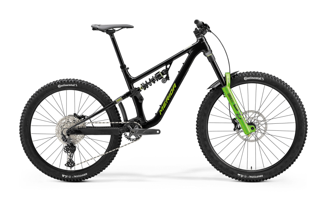 Main image of Merida One-Sixty FR 600 - Black/Grey/Green - MY24