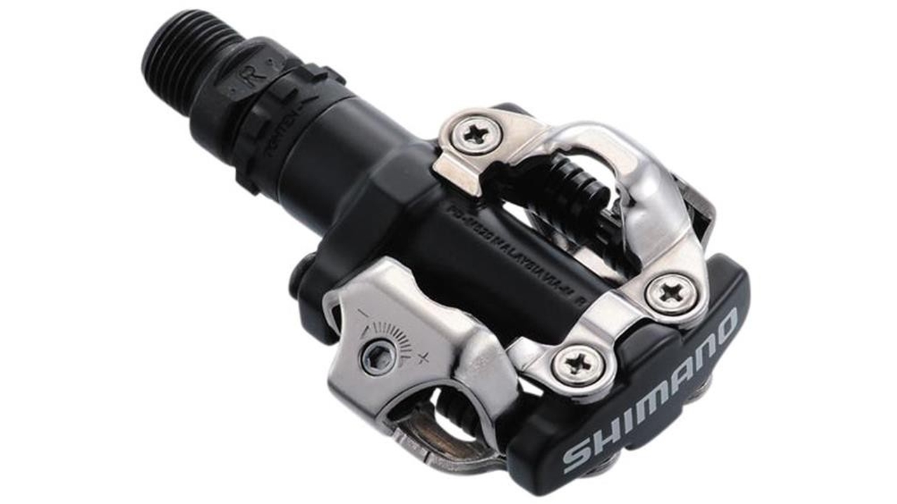 Main image of Shimano PD-M520 MTB SPD pedals - two sided mechanism, black