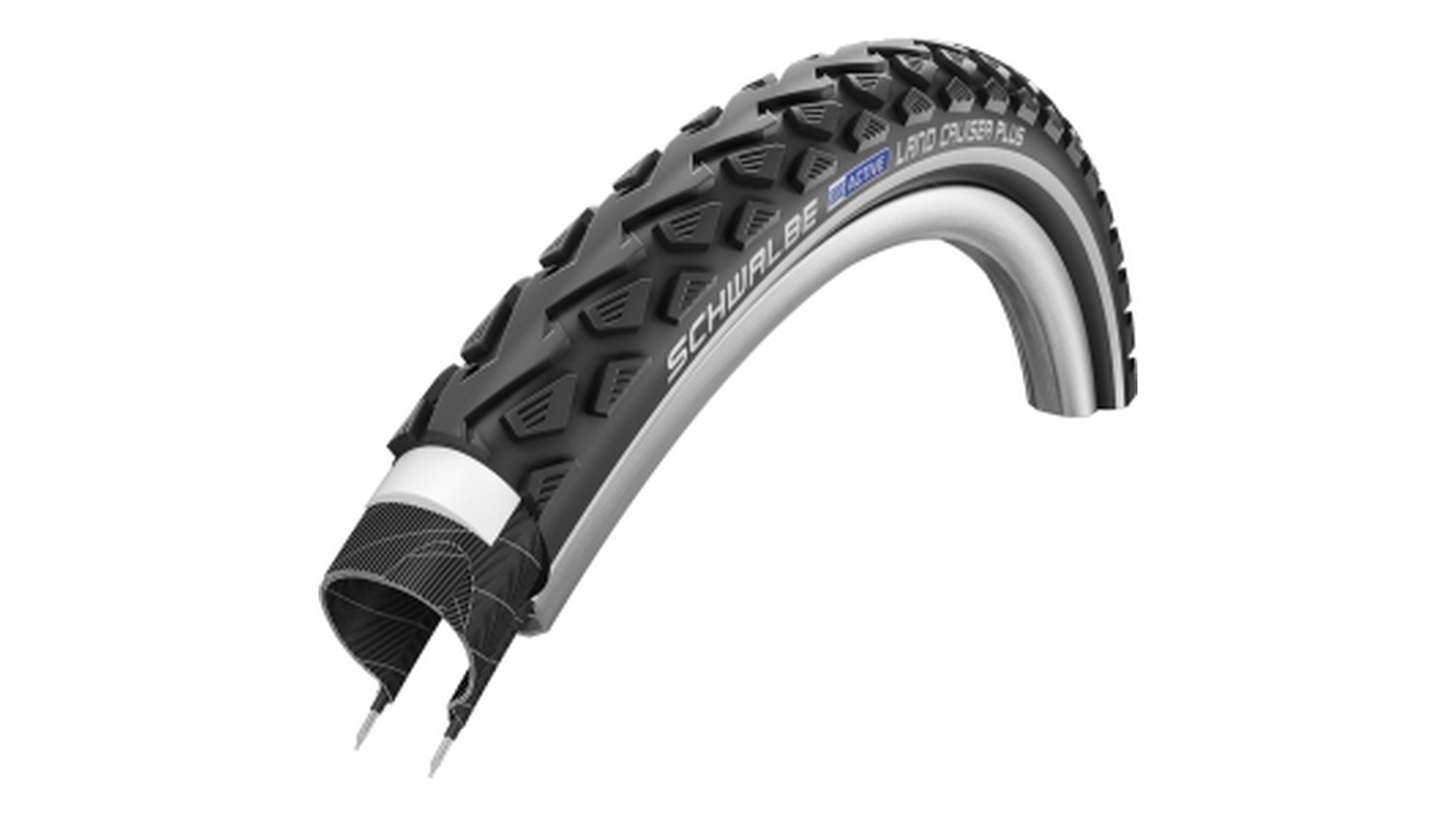 Main image of Schwalbe Schwalbe Land Cruiser PLUS Active Line PunctureGuard Tyre in Black/Reflex (Wired)  700 x 40c