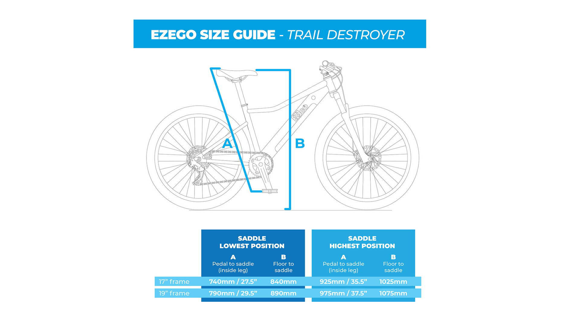 Main image of Ezego Trail Destroyer II Ice Blue